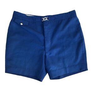 Vintage 1970s 1980s polyester men’s slim short shorts 36